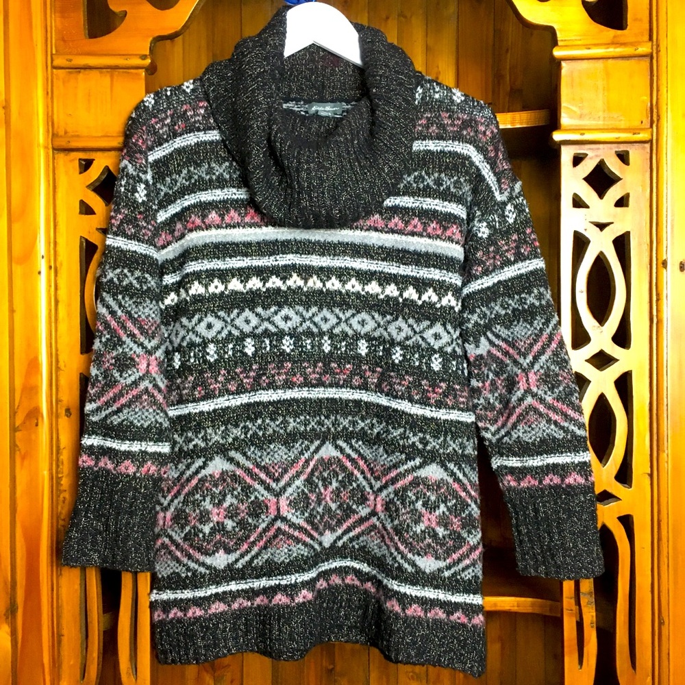 Cowl-neck sweater